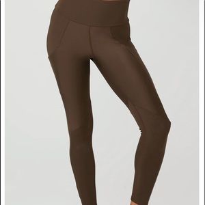Alo ribbed airlift high waist 7/8 enchanted leggings